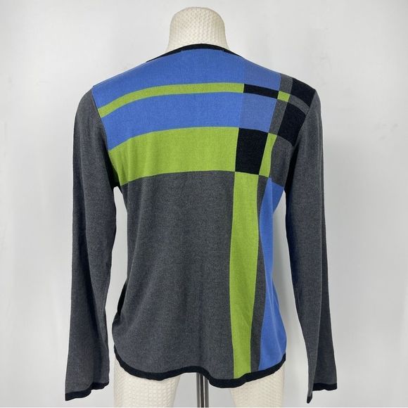 David Brooks Color Block Sweater – Blue, Green & Gray
Size Medium - Picture 8 of 13
